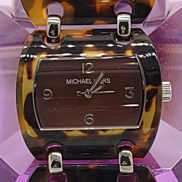 Vintage Michael Kor\'s Brown Tortoise Acetate Women\'s Watch main image 7